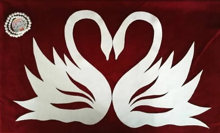 Трафарет лебедя для вырезания из бумаги шаблоны Pin på Book folding