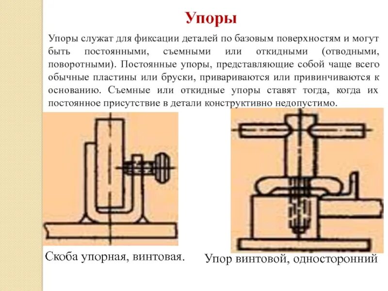 Упоры скоба упорная винтовая. Упоры сборочное приспособление. Упор винтовой односторонний. Постоянный упор.