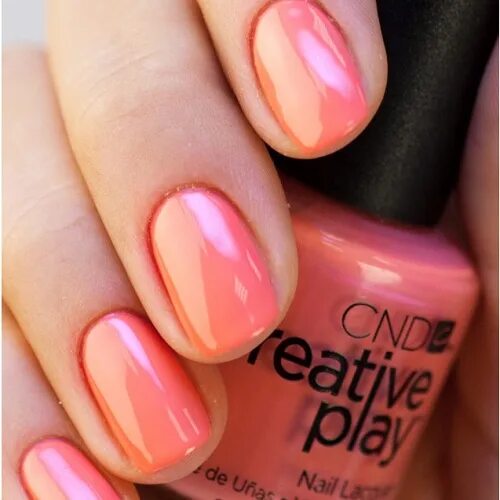 CND Salmon. Гель CND оранжевый. CND Jammin Salmon на ногтях. Бьютикс гель лак. Creative play 4