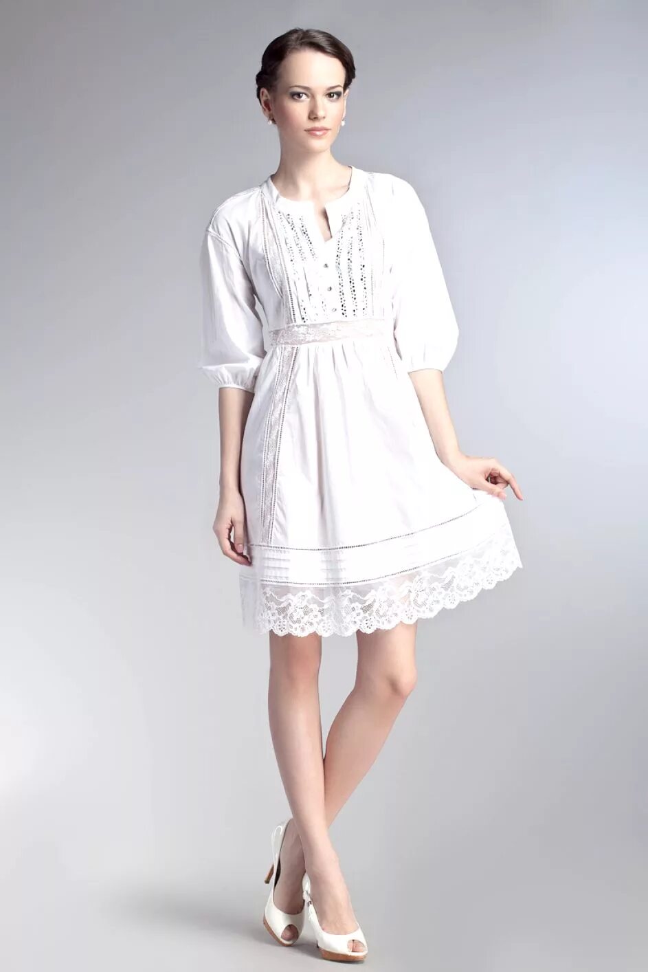 Белое платье из хлопка. Хлопковое платье. Платье из хлопка. Белое платье. Платье из шитья.