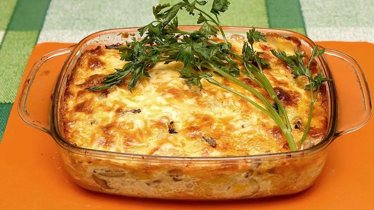Как приготовить картофельную запеканку с грибами