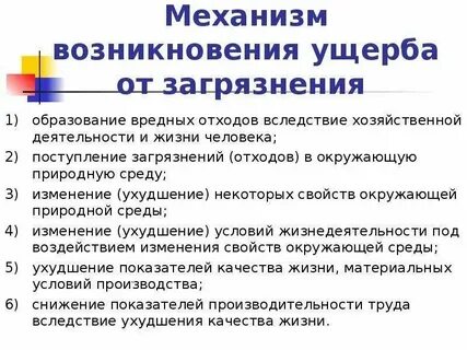 Принципы возмещения вреда окружающей среде