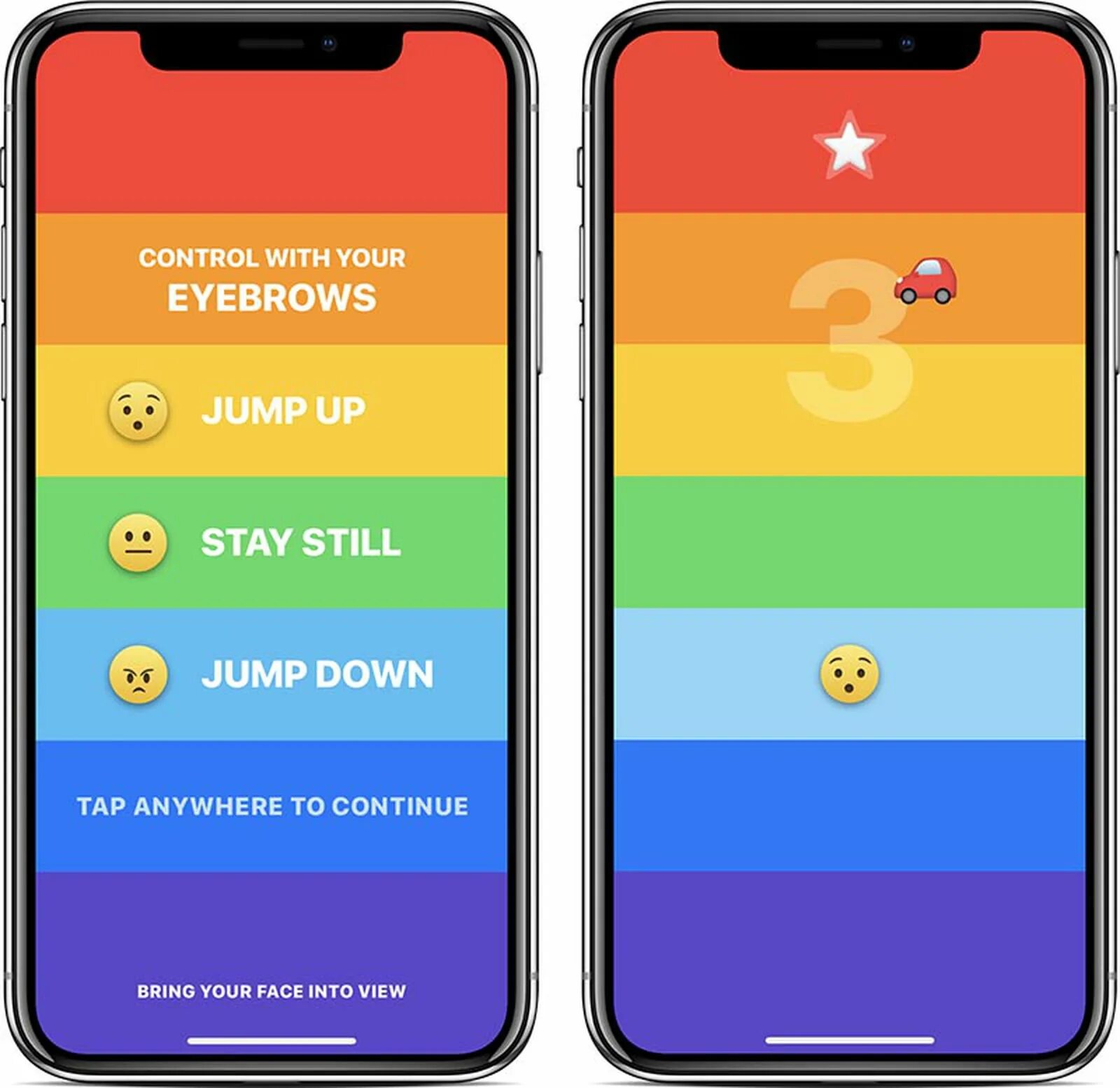 Iphone x игры. Игра для айфона где надо двигать бровями. Игра айфон шевеля бровями. Игры с бровью нового айфона.