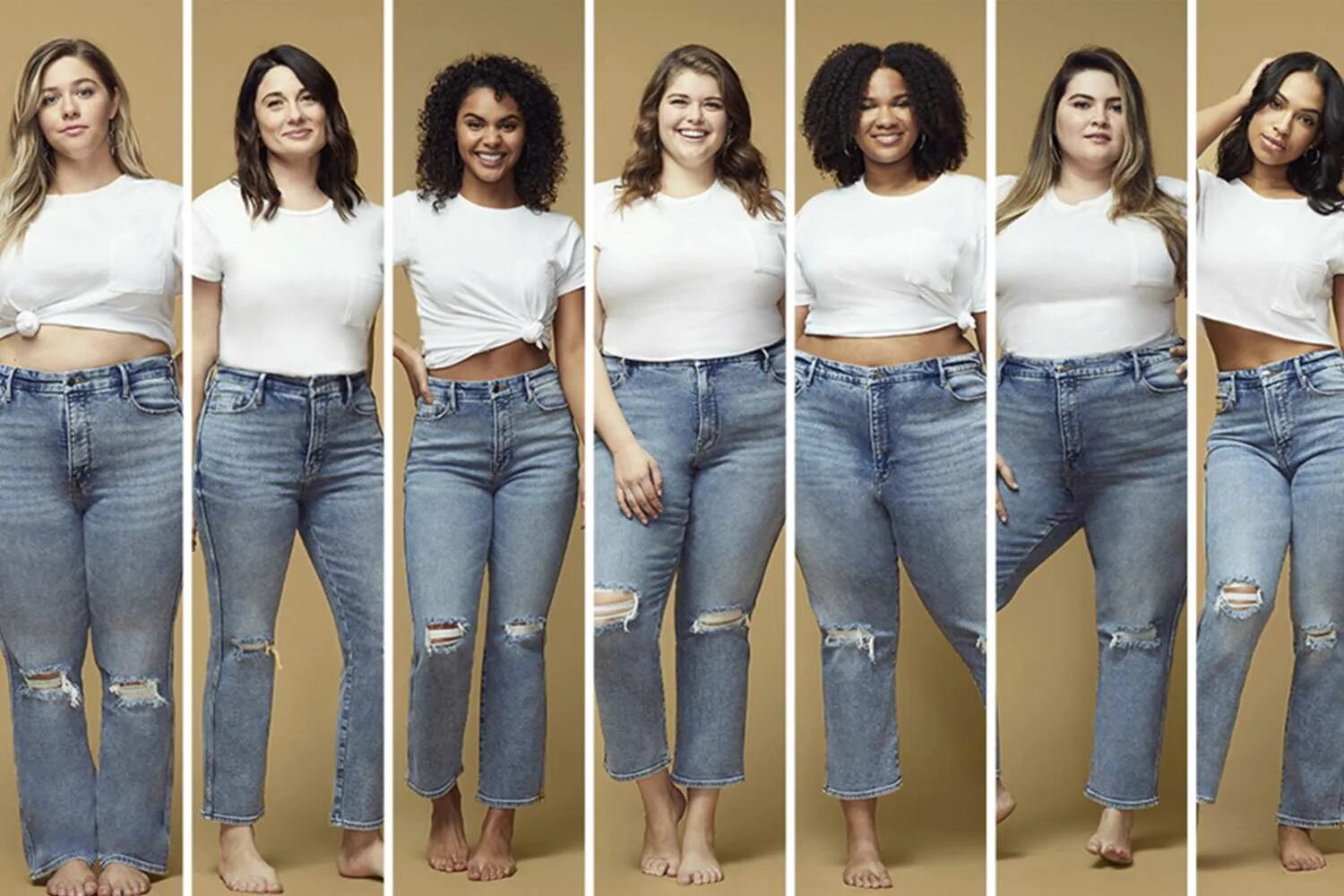Какие джинсы подойдут яблоку. Джинсы для полных женщин. Американские джинсы для девушек. Джинсы на разные фигуры. Разные фигуры девушек в джинсах.