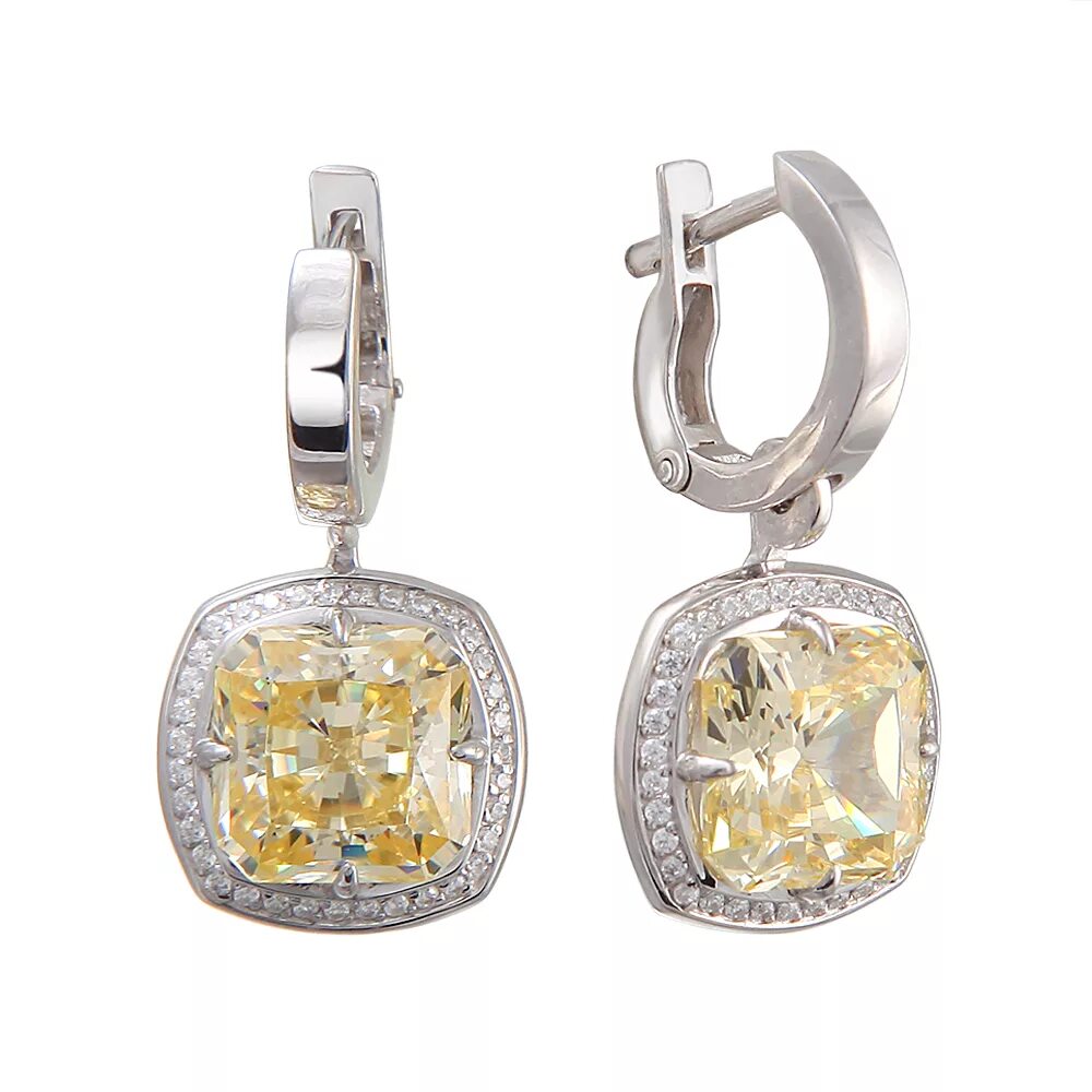 серьги sokolov 1021794-2_s. серебряные серьги с желтыми фианитами. серьги серебро арт. E01-ex82167sa4 золотые серьги восемь. золотые серьги с фианитами санлайт.