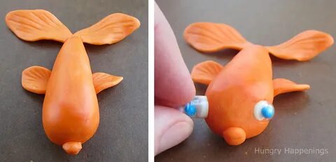Лепка рыбок из пластилина