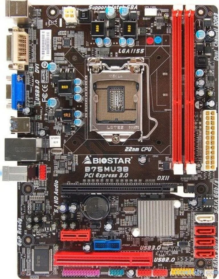 Системная плата biostar. Biostar 1155 Socket.