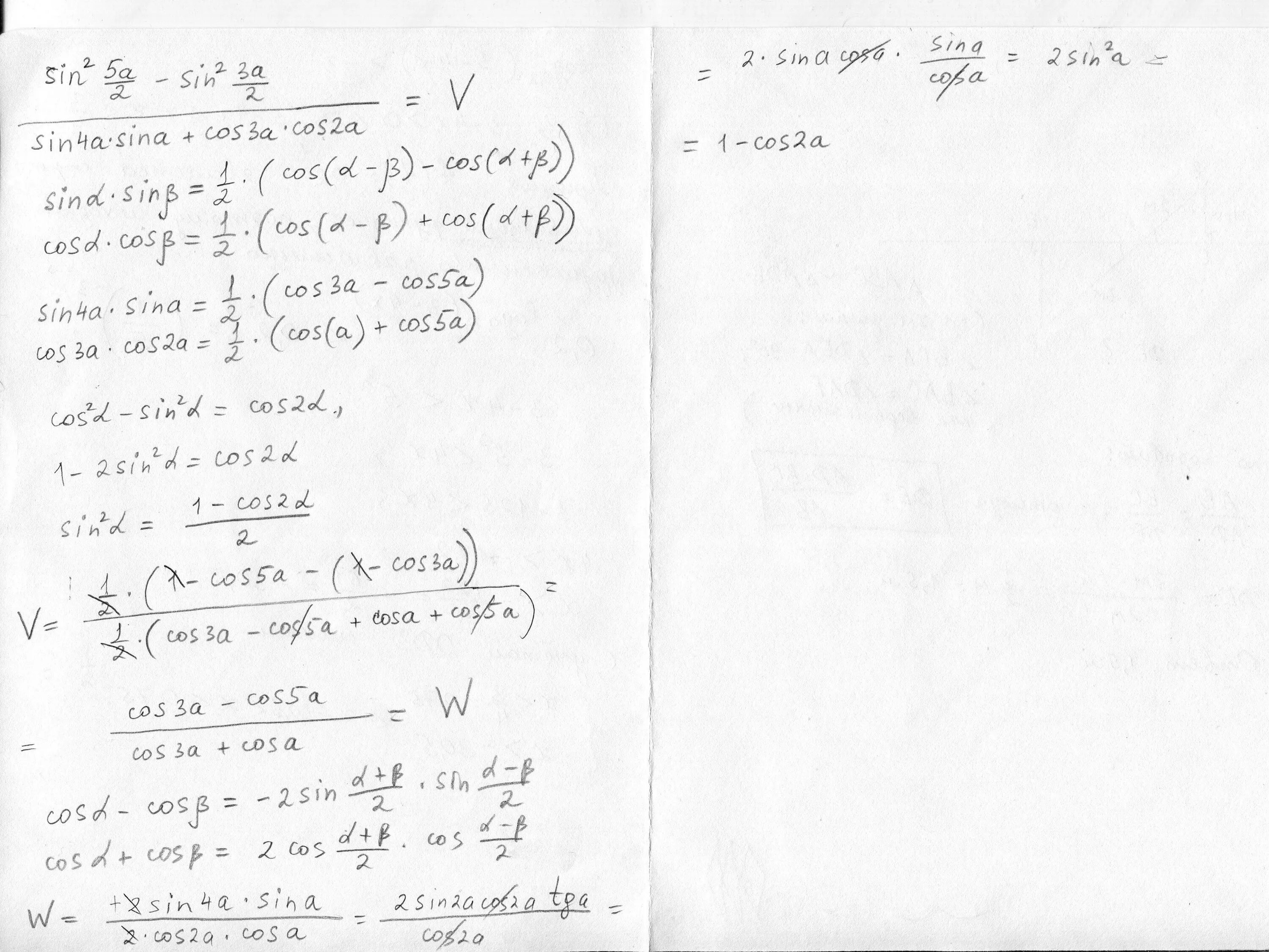 2cos2a sina 0.7. Упростите выражение sin4a sin2a cos2a. Упростите выражение cos2a-sin2a/2sin2a-cos2a. Упростите выражение 1-cos2a /1-sin2a. Упростите выражение cos 2a /cos 2 a.