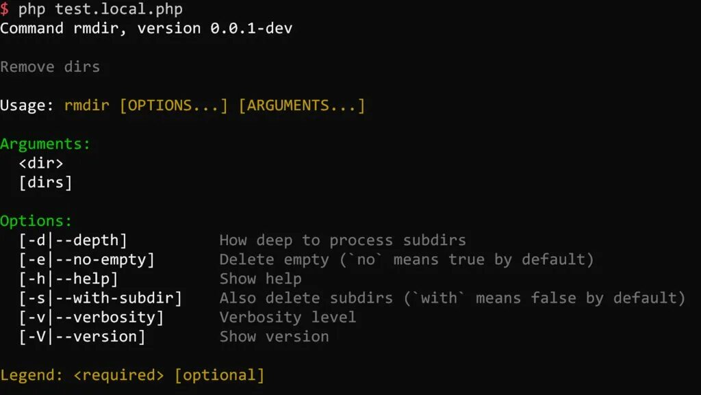 Help commands. Help (command). cli приложение. атрибуты rmdir. console print.