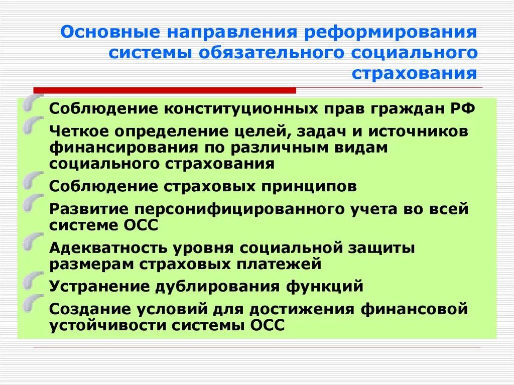 Актуальные проблемы социального обеспечения. Реформирование системы социального страхования. проблемы социального страхования. направления социального страхования. проблемы и решения фонда социального страхования.