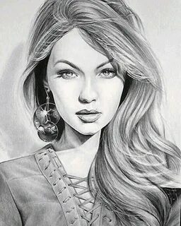 Рисунок женщины карандашом