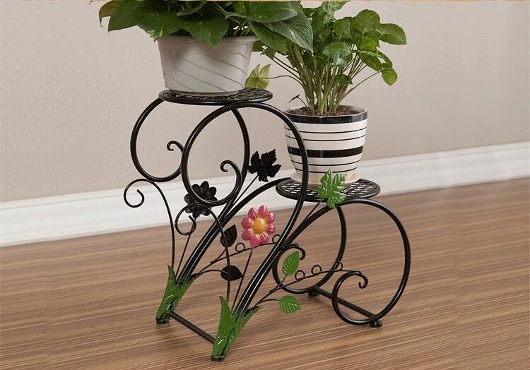 подставка для цветка. необычные подставки для цветов. железная подставка под цветы. подставка для цветов. подставка под цветы mk-2382-l большая.