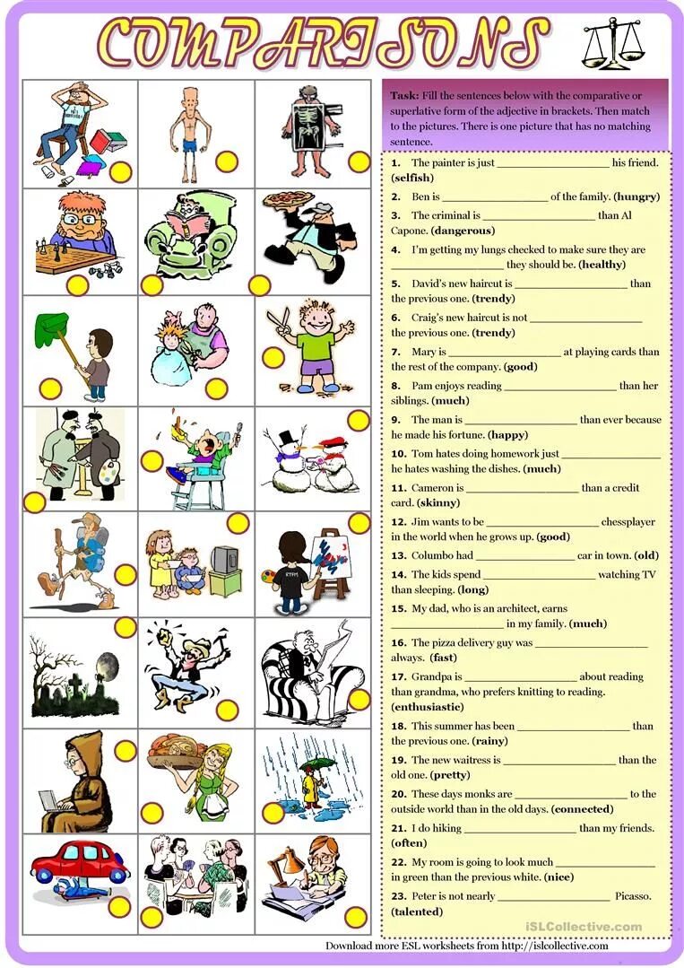 Comparatives esl. Степени сравнения в английском Worksheets. Степени сравнения прилагательных в английском Worksheets. Сравнительная степень прилагательных в английском Worksheets. Степени прилагательного на английском Worksheet.