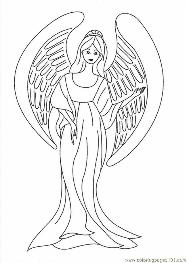 Coloring Pages - Angel