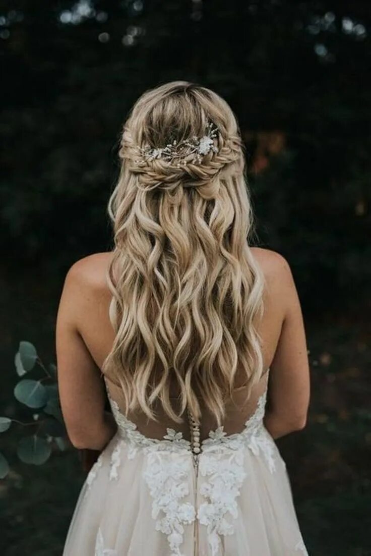 44 Gorgeous Half Up Half Down Hairstyles Long hair styles, Wedding hair half, We