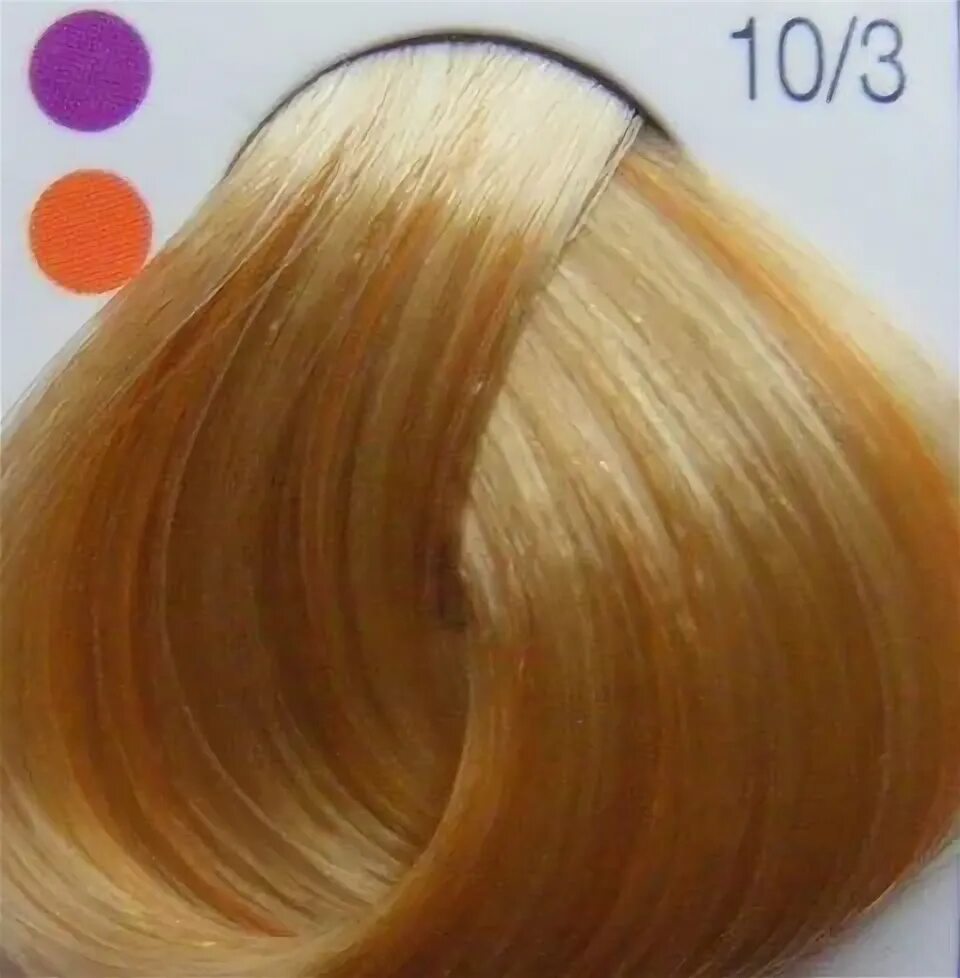 Ollin Color Перманентная крем-краска для волос 10/3 светлый блондин золотистый 6