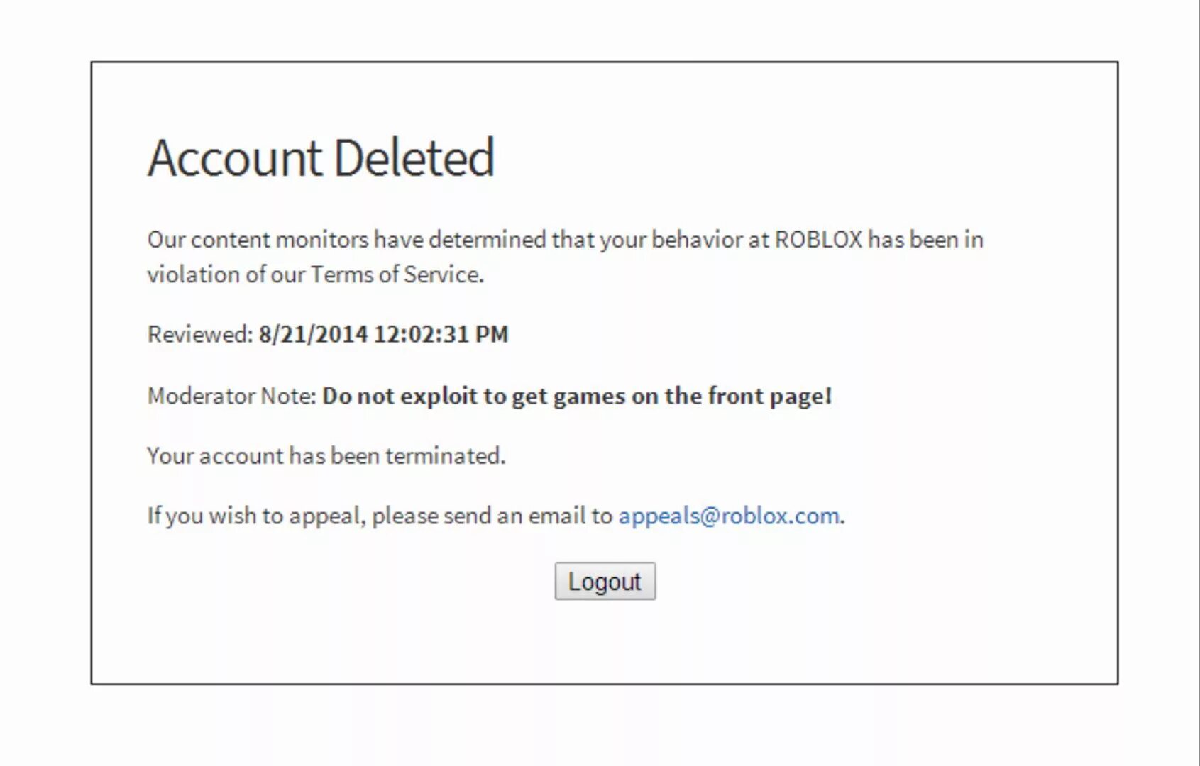 Ваш аккаунт заблокирован РОБЛОКС. РОБЛОКС account deleted. Удалили аккаунт в РОБЛОКС. Удаленный аккаунт в РОБЛОКСЕ.