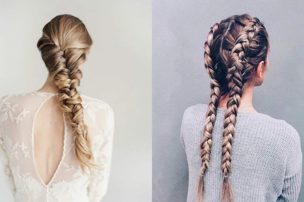 косичка обычная. колосок рыбий хвост. косы налево косы направо. плетение французских кос. объемный колосок на длинные волосы.