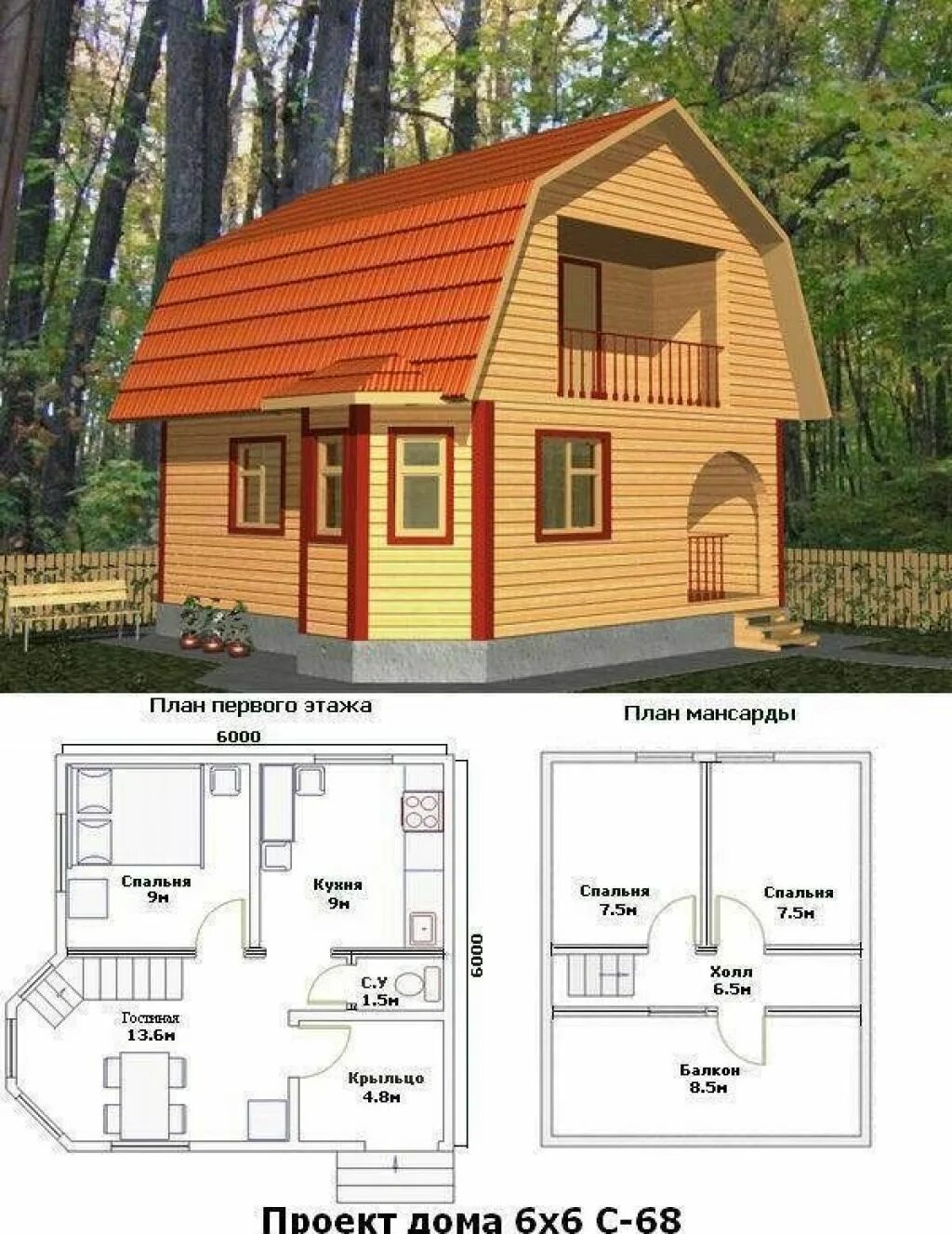 Образцы домов 6 6. Дачный дом с мансардой 6х6м. Дом каркасный с мансардой 6х6м. Брусовой дом 6 на 6 с мансардой проекты. Проекты дачных домов из бруса 6х8.