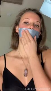 Self Panty Gagged with Pink Panties.