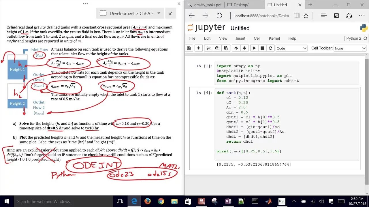 Интеграл в питоне. Дифференциальные уравнения в питоне. Differential equations in Python. Интеграл в Python. Решение дифференциальных уравнений в питоне.