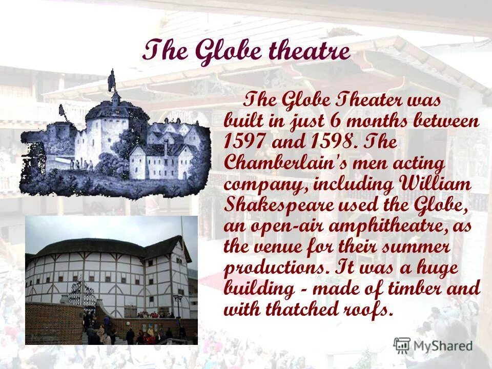 1 i went to the theatre