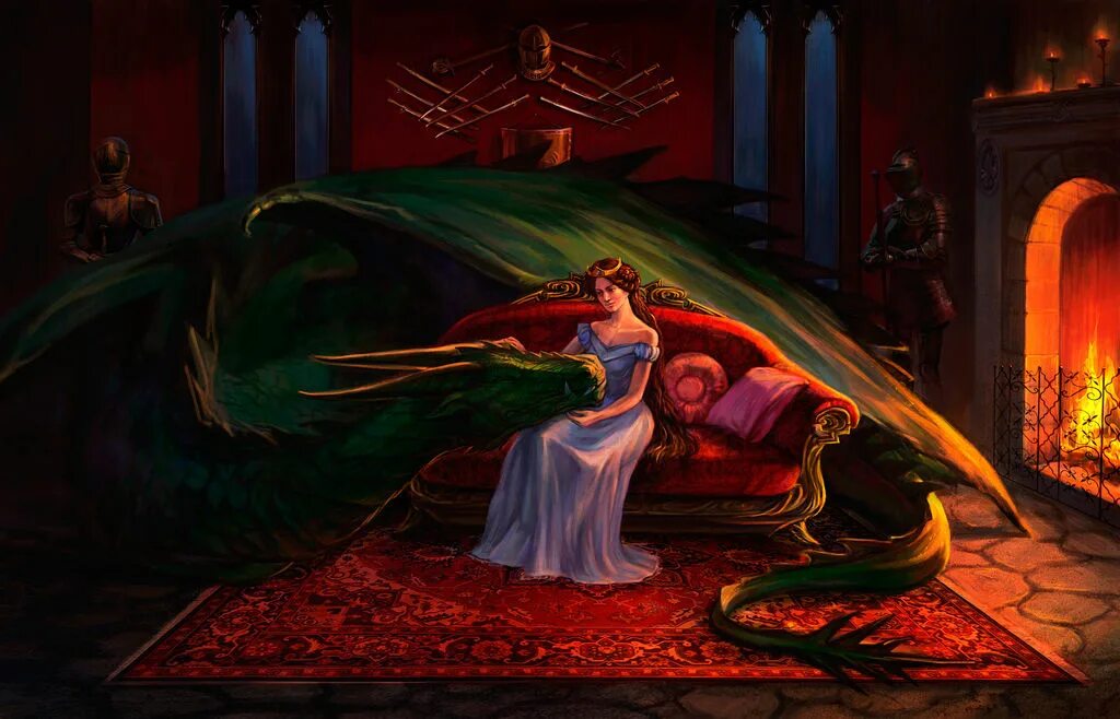 Первая ночь дракона читать полностью. Принцесса и дракон. Принцесса и дракон фэнтези. Дракон охраняет принцессу. Принцесса в башне и дракон.