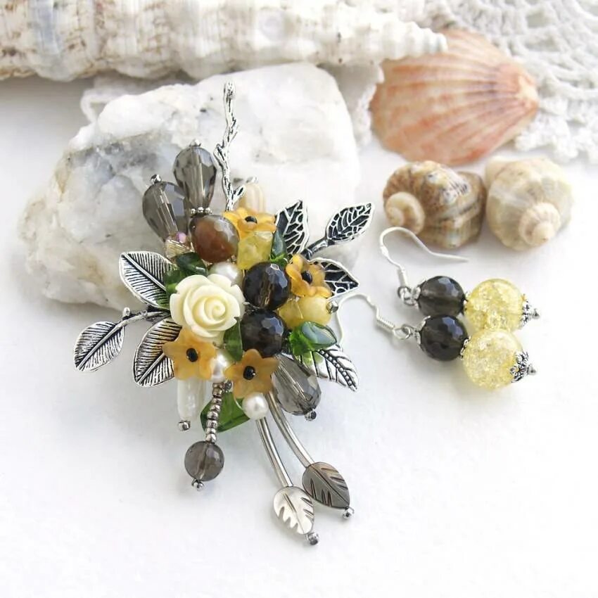 Брошь из бисера. Брошь. Мк брошь. Брошь. Броши ручной работы для начинающих мастер.