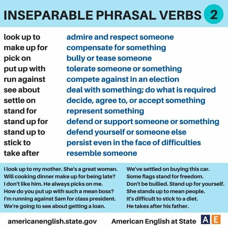 Inseparable Phrasal verbs. Separable and inseparable Phrasal verbs. Фразовые глаголы Separable inseparable. Separable Phrasal verbs список. State на английском