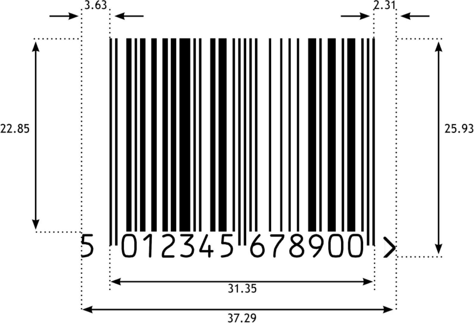Какого размера штрих код. Штриховой код ЕАН 13. Размер штрих кода ЕАН 13. Штрих код ean13+5. Минимальный размер EAN 13.