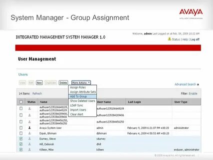 System manager