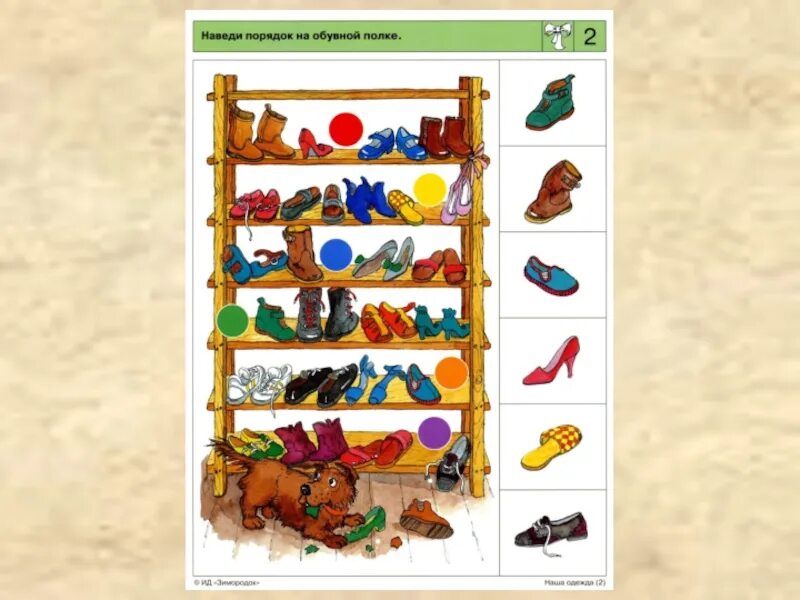 Расставь по полочкам игра. Логико малыш одежда. Порядок на обувной полке. Тема обувь для детей старшей группы. Игра наведи порядок для дошкольников.