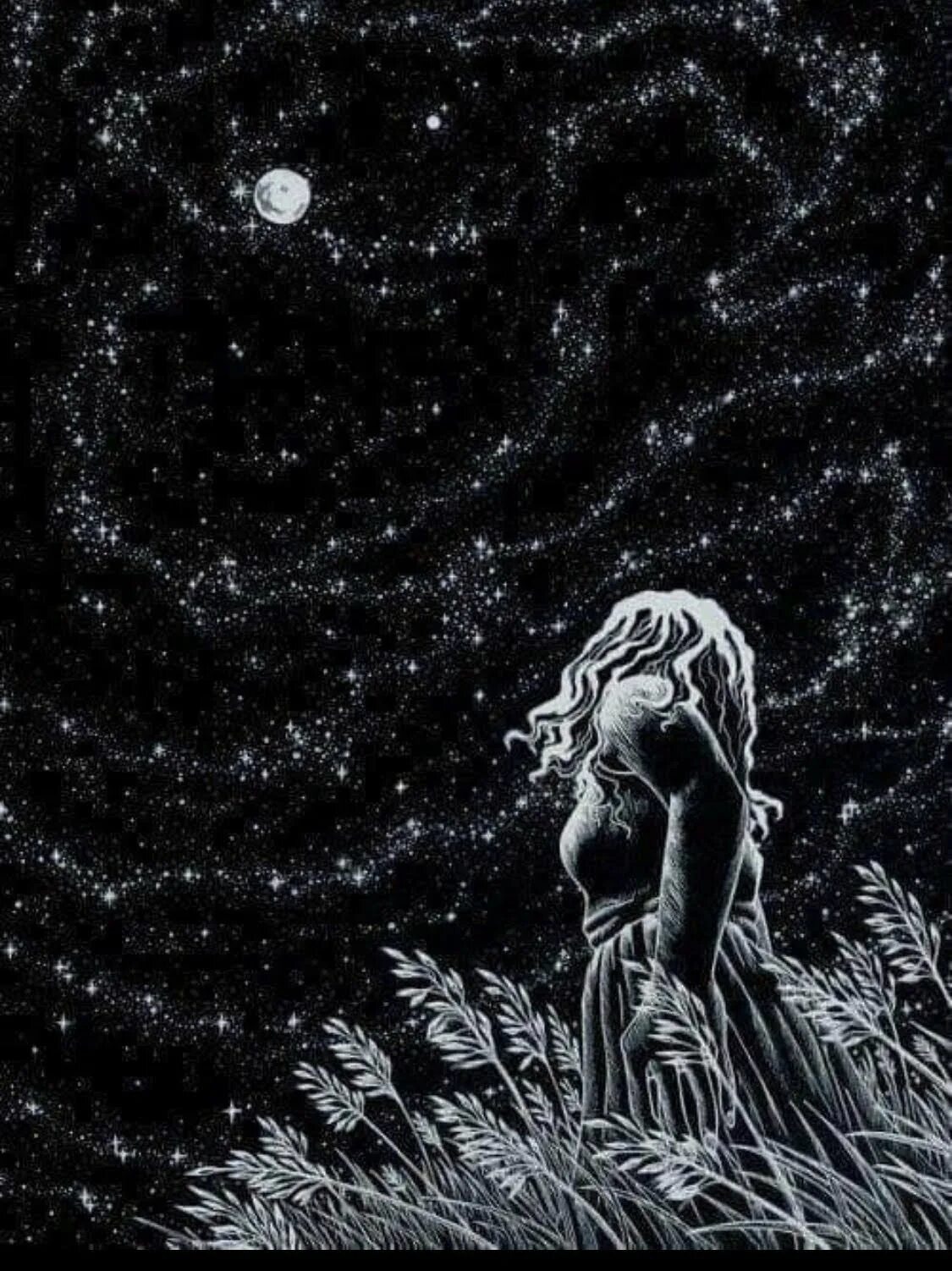 Ночной пейзаж графика. Нарисовать ночь. Пейзаж на черной бумаге. Пейзаж белой гуашью. Рисунок белым на черном.