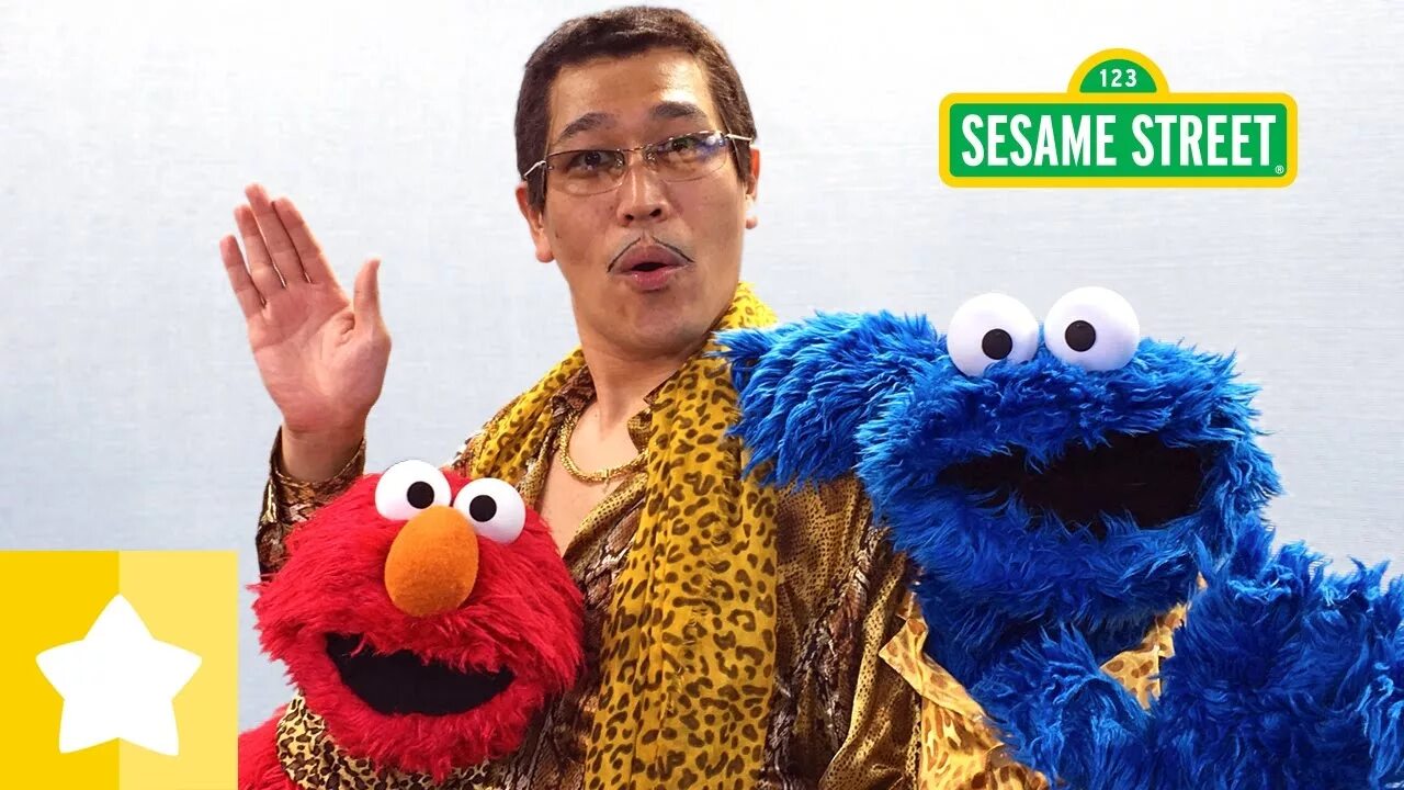Cookie version. Elmo and cookie monster. sesame street japan. pen pineapple apple pen. куки это детское шоу.