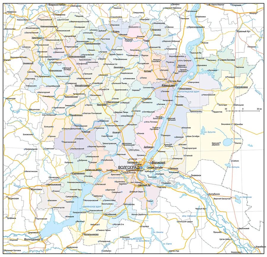 Карта дорог волгоградской