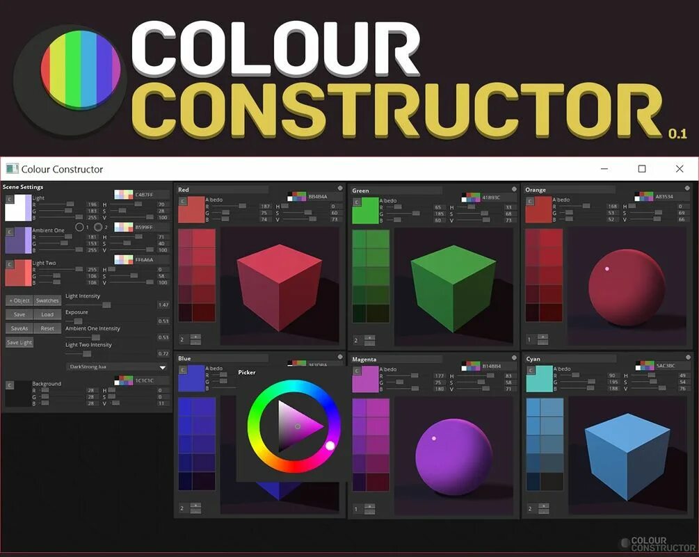 Color tool. Color plugin. Конструктор цвета салона. Construction Colors. Плагин COLORKITCHEN.