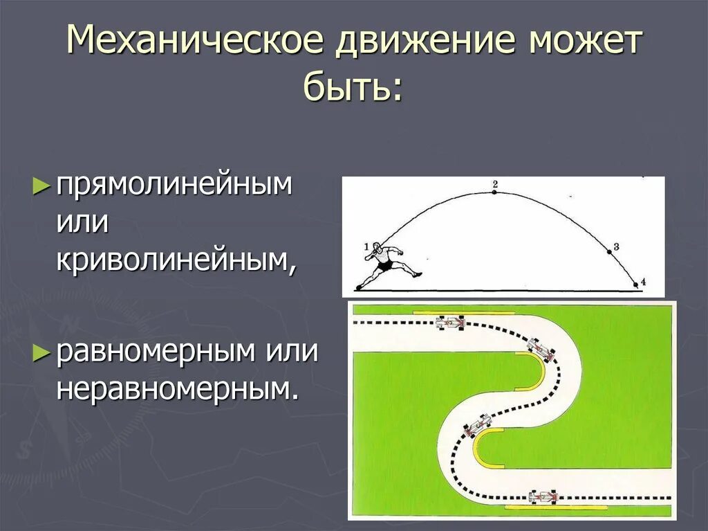 Движение физика 9. Механическое движение система отсчета. Прямолинейное и криволинейное движение. Прямолинейное или криволинейное движение. Движение в физике.