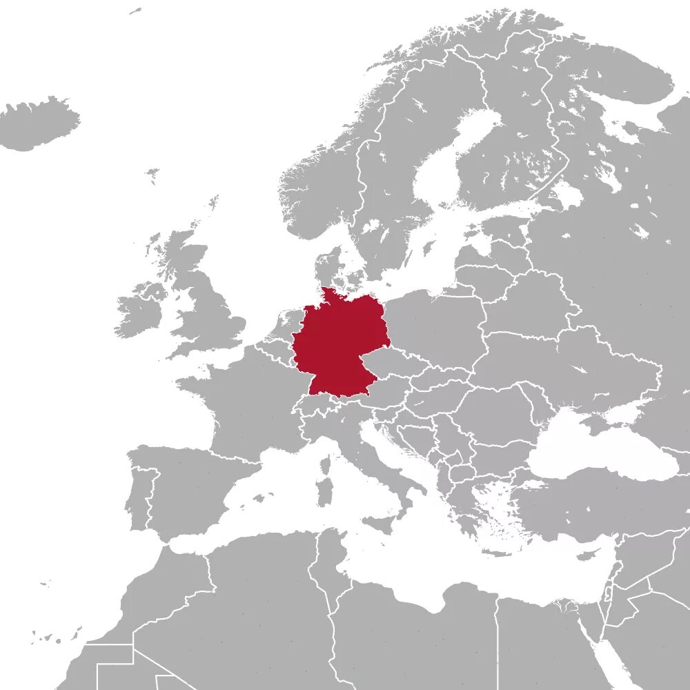 Карта германии 2023. ФРГ на карте мира. Территория Германии 2022. ФРГ на карте Европы. Карта Германии на карте Европы.