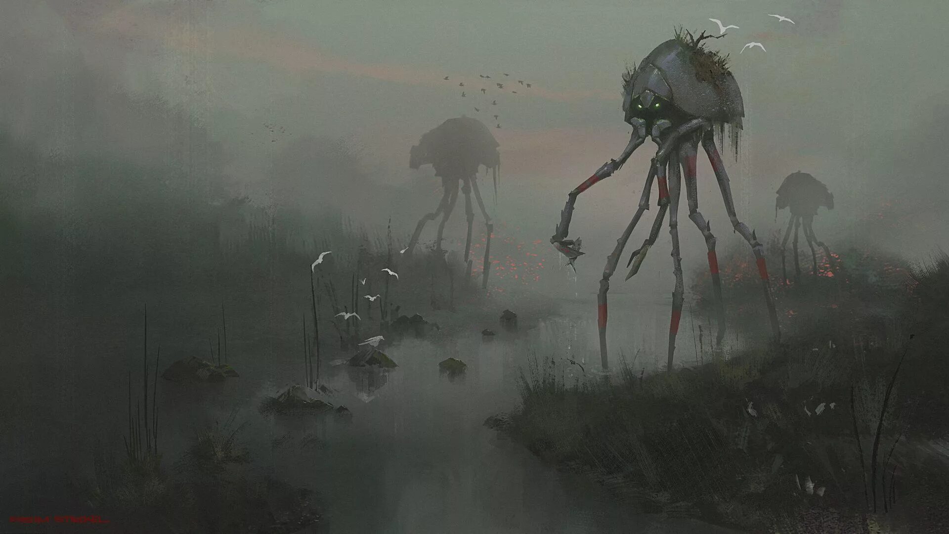 Огромные чудища в тумане. Гигантские существа в тумане. Гигантские монстры. Сайлент хилл туман. Ползучий хаос ньярлатотеп лавкрафт.