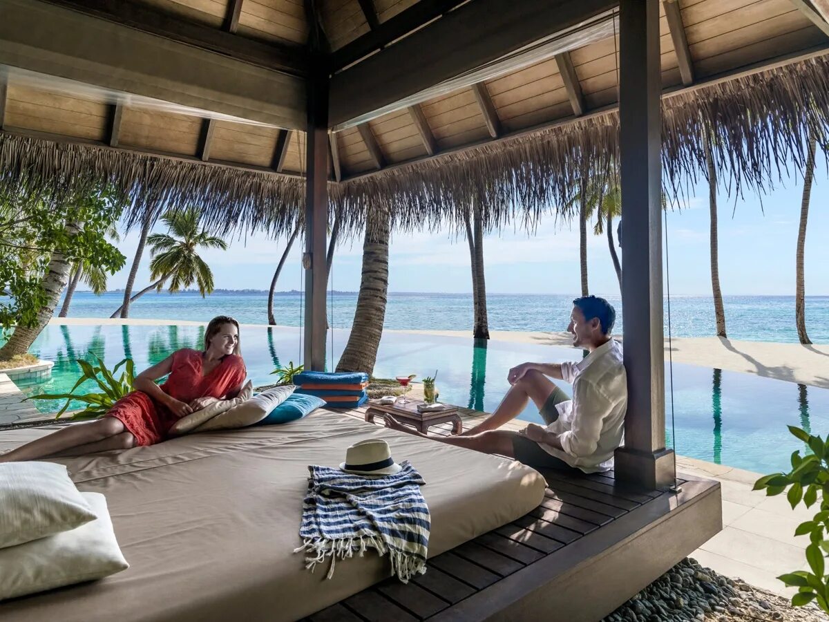 Мальдивы отель Shangri la. Мальдивы kuda Villingili. Shangri-la's Villingili Resort and Spa Maldives 5*. Мальдивы ханимун. Предложение на берегу океана