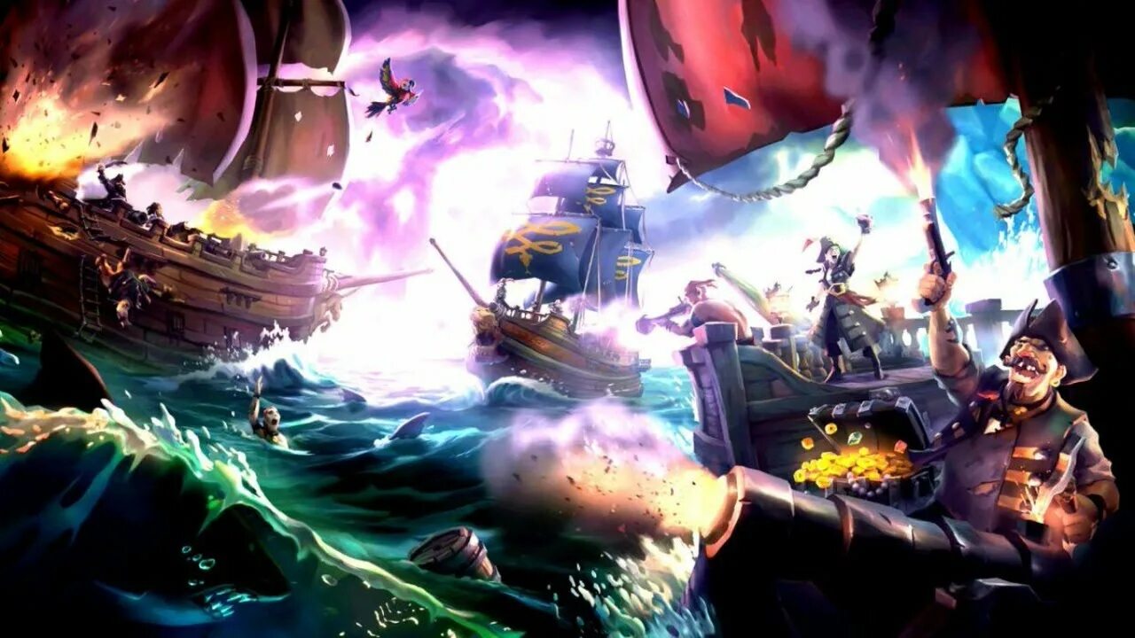 Игра Sea of Thieves. Sea of Thieves арт. Игра про пиратов Sea of Thieves.