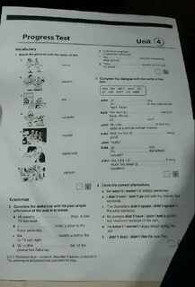 Progress test unit 2 7 класс