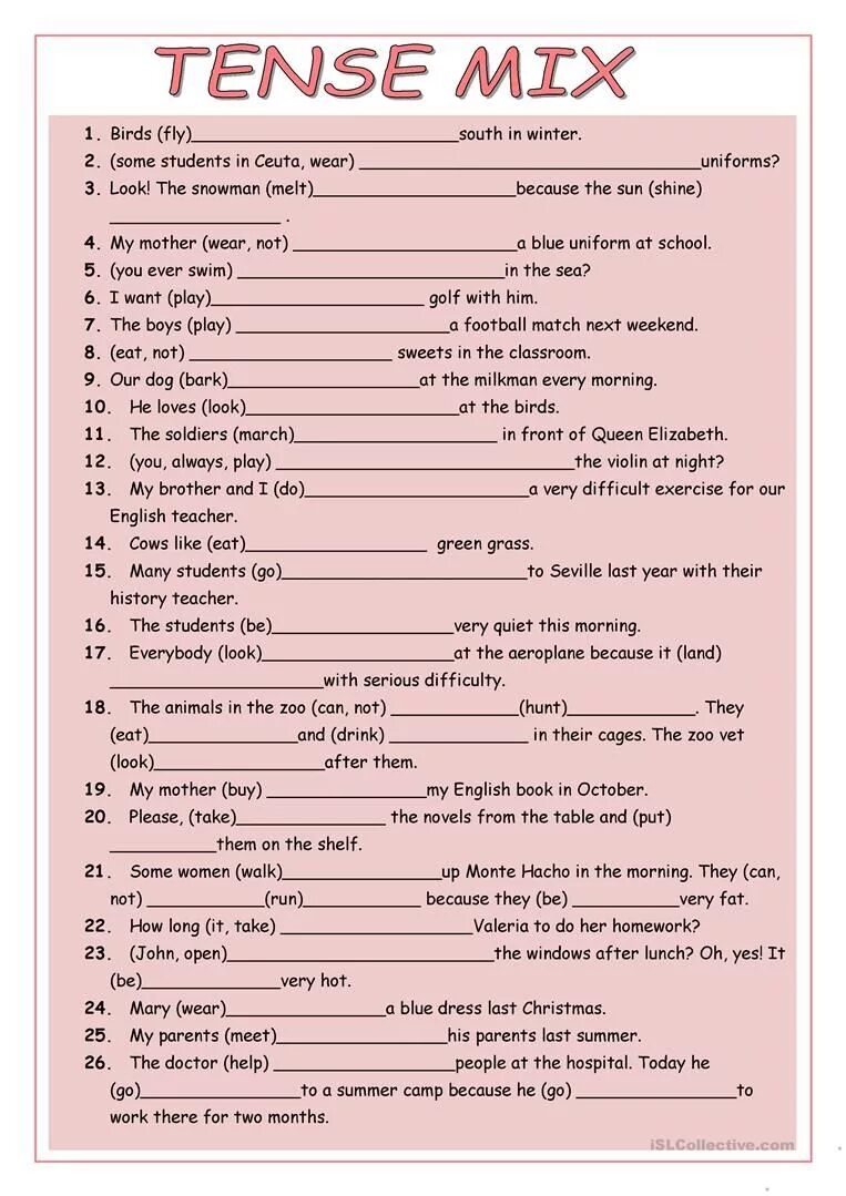 Test 1 pdf. Грамматика Mixed Tenses. Английский язык Grammar exercises. Mixed Tenses exercises ответы. Английский Grammar Test Worksheet.