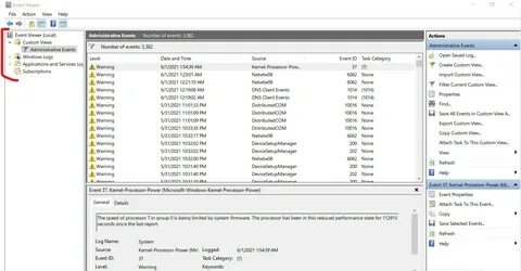 Windows crash log