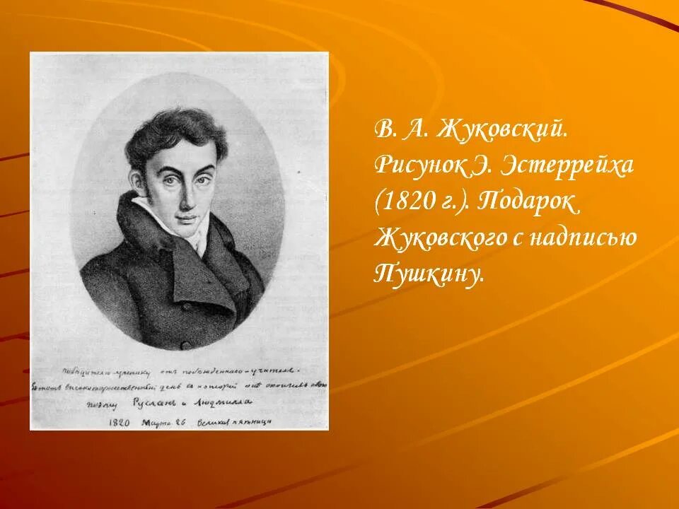 Стихотворения пушкина жуковскому. Жуковский Пушкину победителю ученику от побежденного учителя. Жуковский учитель Пушкина.