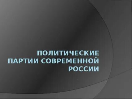 Проект политическая партия