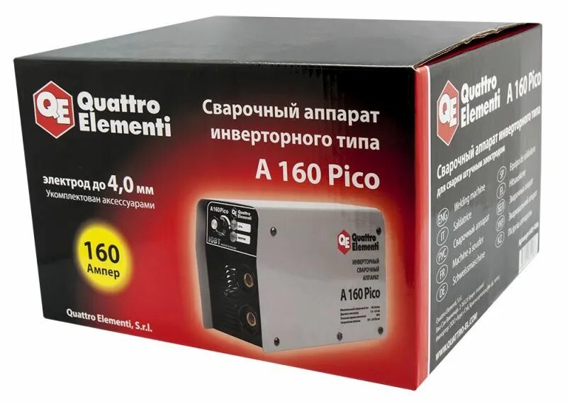 Сварочный инвертор quattro elementi. Сварочный инвертор quattro elementi