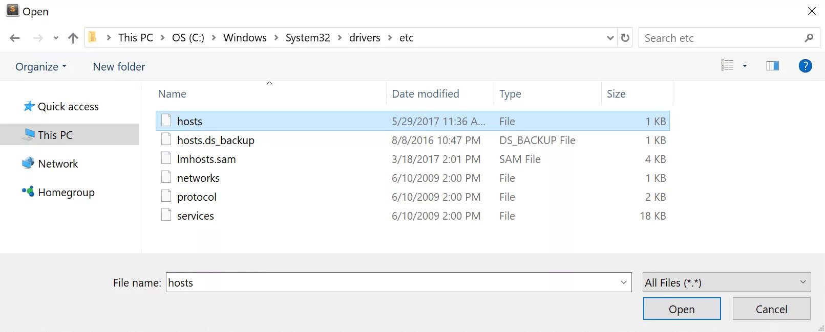 Win32 hosts2 gen. Win32 hosts2 gen