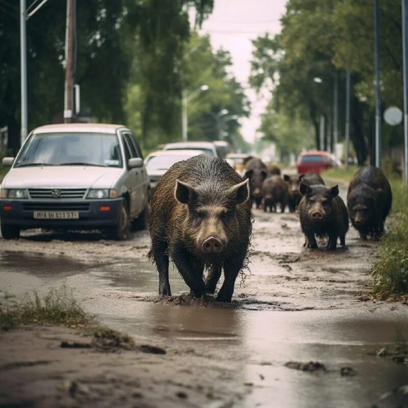 в посадниковом острове кабаны ?. кабаны в берлине. хайфа кабанчики. кабаны в городе. кабаны в италии рим.