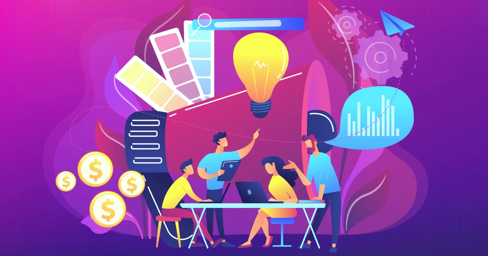 Create graphics. Create graphics